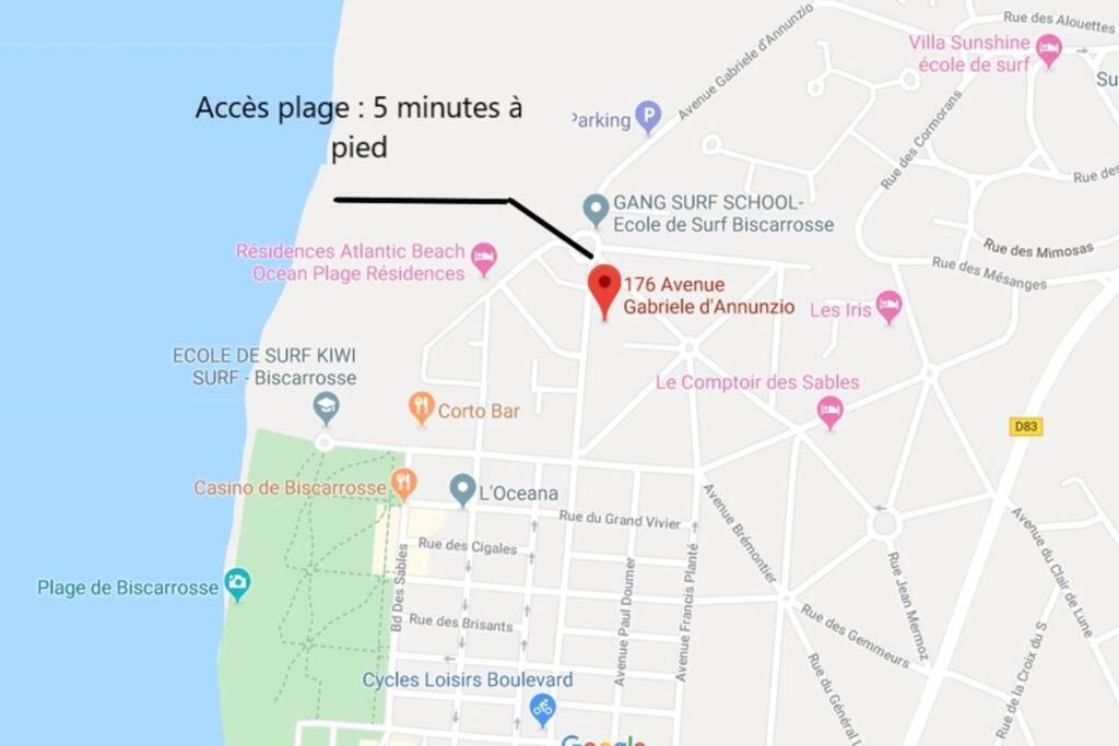 Maison 4 A 5 Personnes Au Pied Des Plages 비스카로세 외부 사진